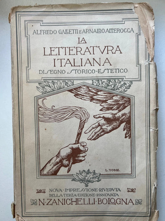ALFREDO GALLETTI ARNALDO ALTEROCCA LA LETTERATURA ITALIANA ZANICHELLI 3°EDIZ.