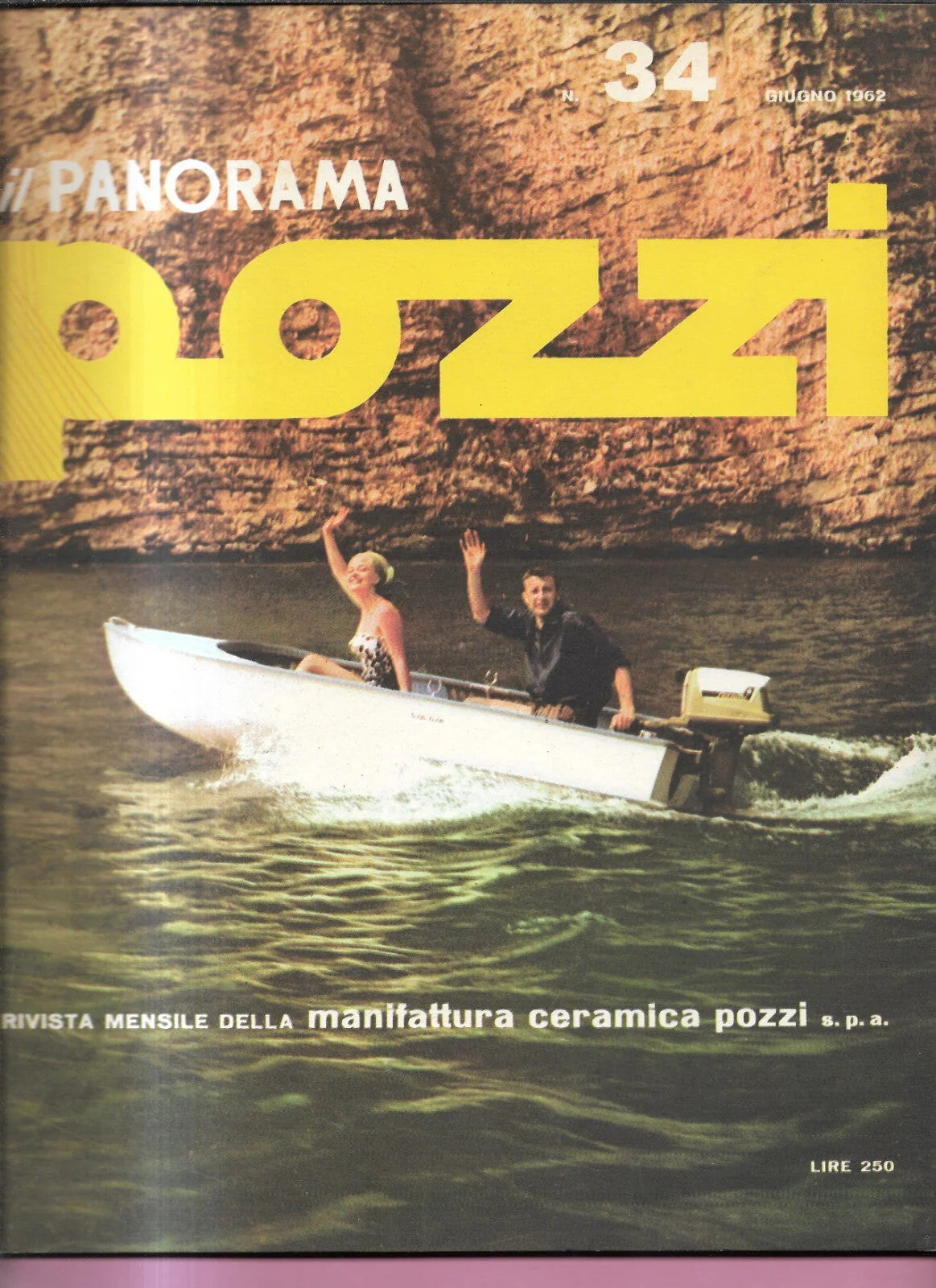 RIVISTA IL PANORAMA POZZI N. 34 GIUGNO 1962 PUBBLICITA' CAMPARI STROPPA ARCHITET