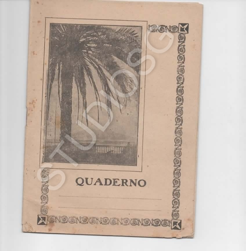 QUADERNO D'EPOCA PRIMI '900 INGEGNERIA MECCANICA NAPOLI VESUVIO