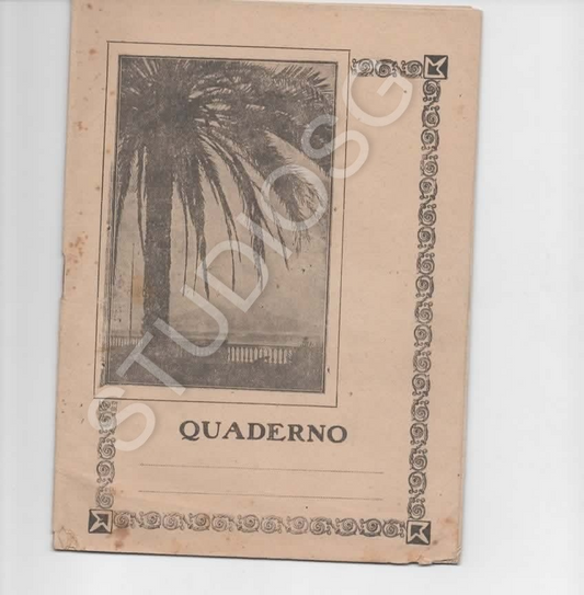 QUADERNO D'EPOCA PRIMI '900 INGEGNERIA MECCANICA NAPOLI VESUVIO