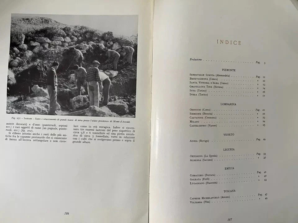 I CANTIERI DI LAVORO AL SERVIZIO DELL'ARCHEOLOGIA 1959 ROMA MNISTERO DEL LAVORO