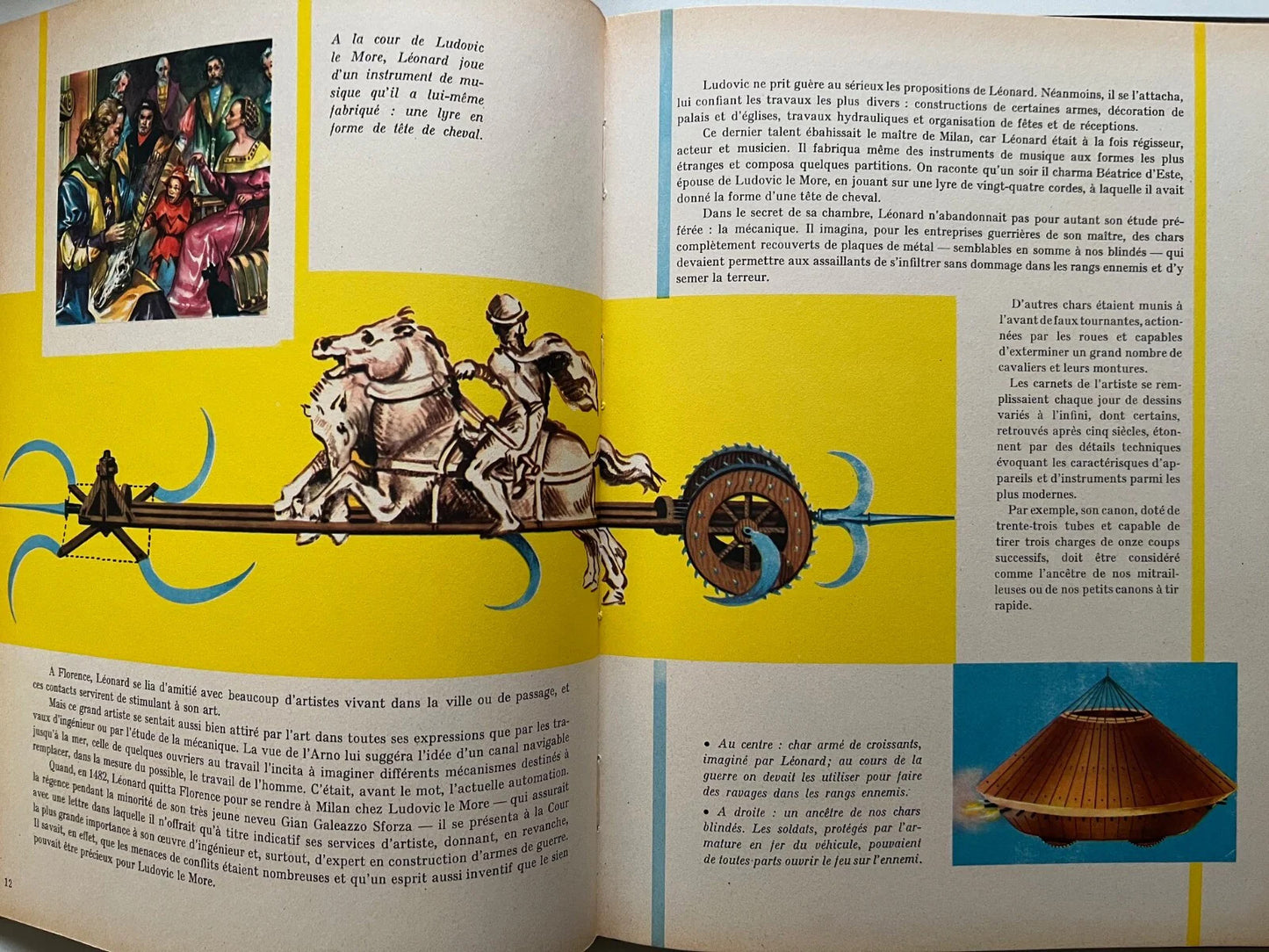 LEONARD DE VINCI HACHETTE 1960 LES ALBUMS ENCYCLOPEDIQUES ILLUSTRATO