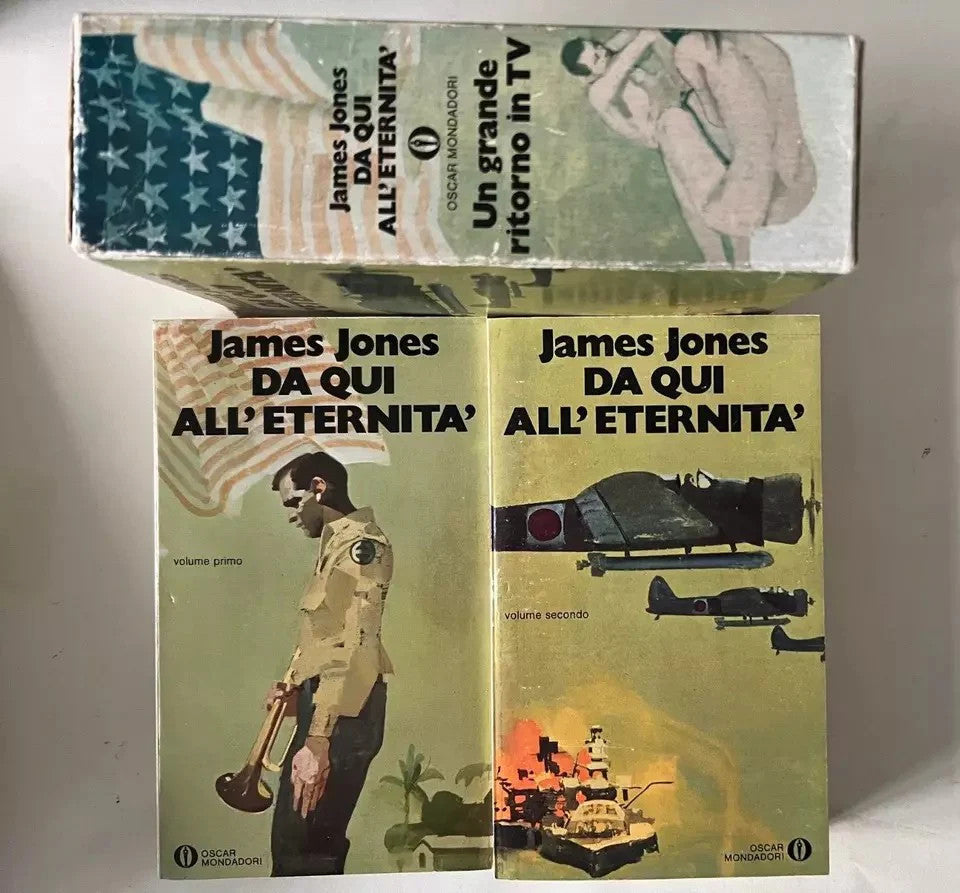 JAMES JONES DA QUI' ALL'ETERNITA' 2 VOLUMI MONDADORI 1980 CON COFANETTO