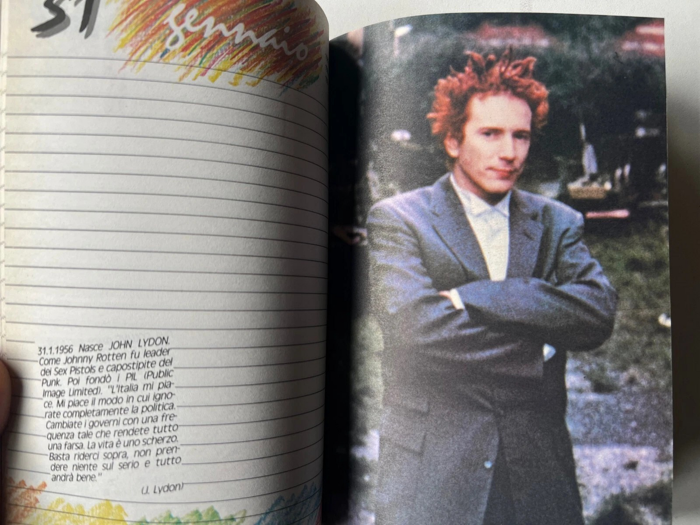 DIARIO VINTAGE BE BOP A LULA 1987 NUOVO U2, VASCO, BON JOVI, DURAN DURAN, MADON