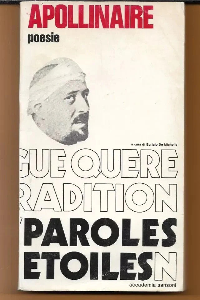 APOLLINAIRE POESIE TESTO A FRONTE 1970 ACCADEMIA - SANSONI EDITORE ILLUSTRATO