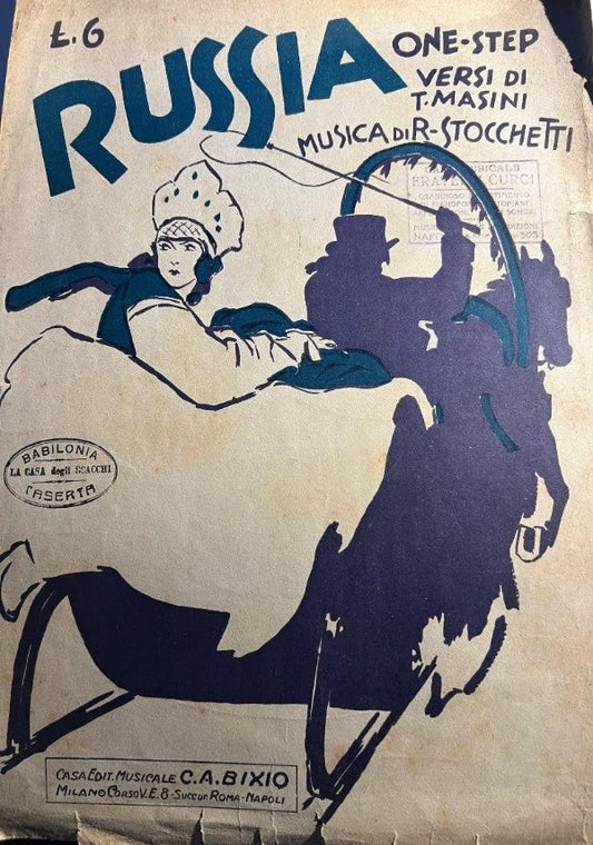 RUSSIA ONE STEP di T. Masini - R. Stocchetti, 1927, Casa Edit. Musicale C.a.
