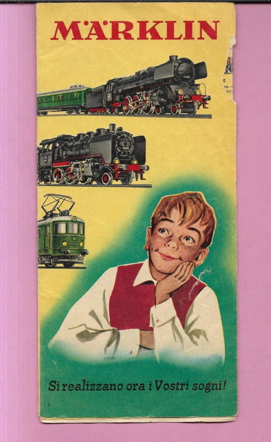 1957 MARKLIN HO CATALOGO BROCHURE TRENI 16141 - LA 07 57 ITALIANO