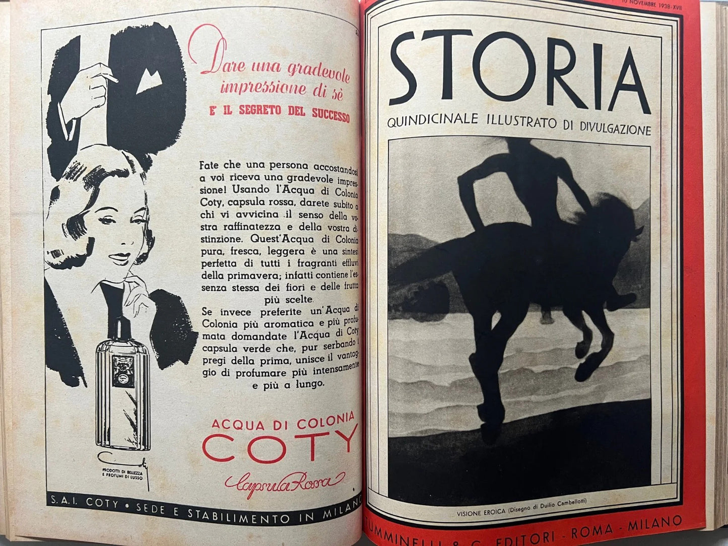 STORIA QUINDICINALE ILLUSTRATO TUMMINELLI 1938 ANNATA COMPLETA DAL N. 1 AL 14