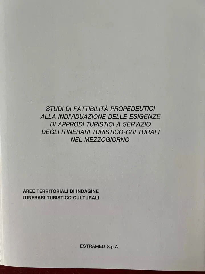 INGEGNERIA PORTUALITA' E SVILUPPO DEL TERRITORIO ESEMPI DI INTERVENTO INSUD 1988