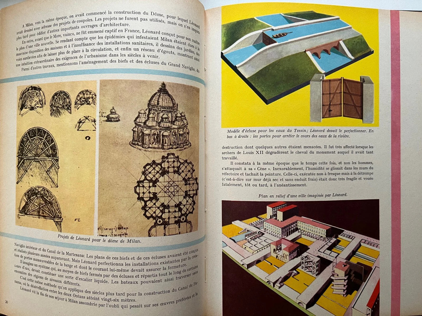 LEONARD DE VINCI HACHETTE 1960 LES ALBUMS ENCYCLOPEDIQUES ILLUSTRATO