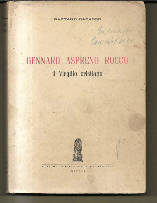 GENNARO ASPRENO ROCCO IL VIRGILIO CRISTIANO G. CAPASSO 1956