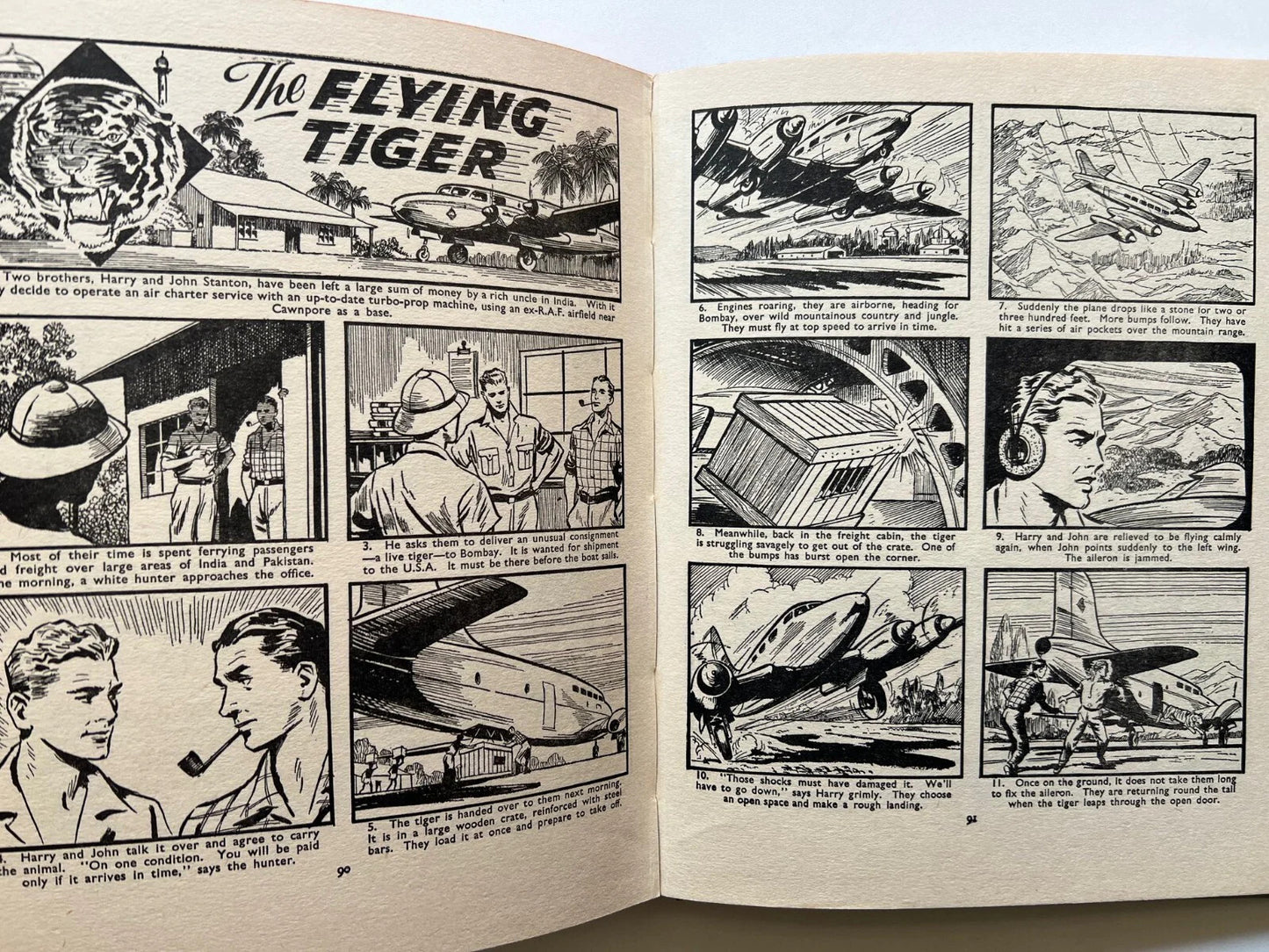 COLLINS BOYS' ANNUAL 1955 ILUSTRATO FUMETTI