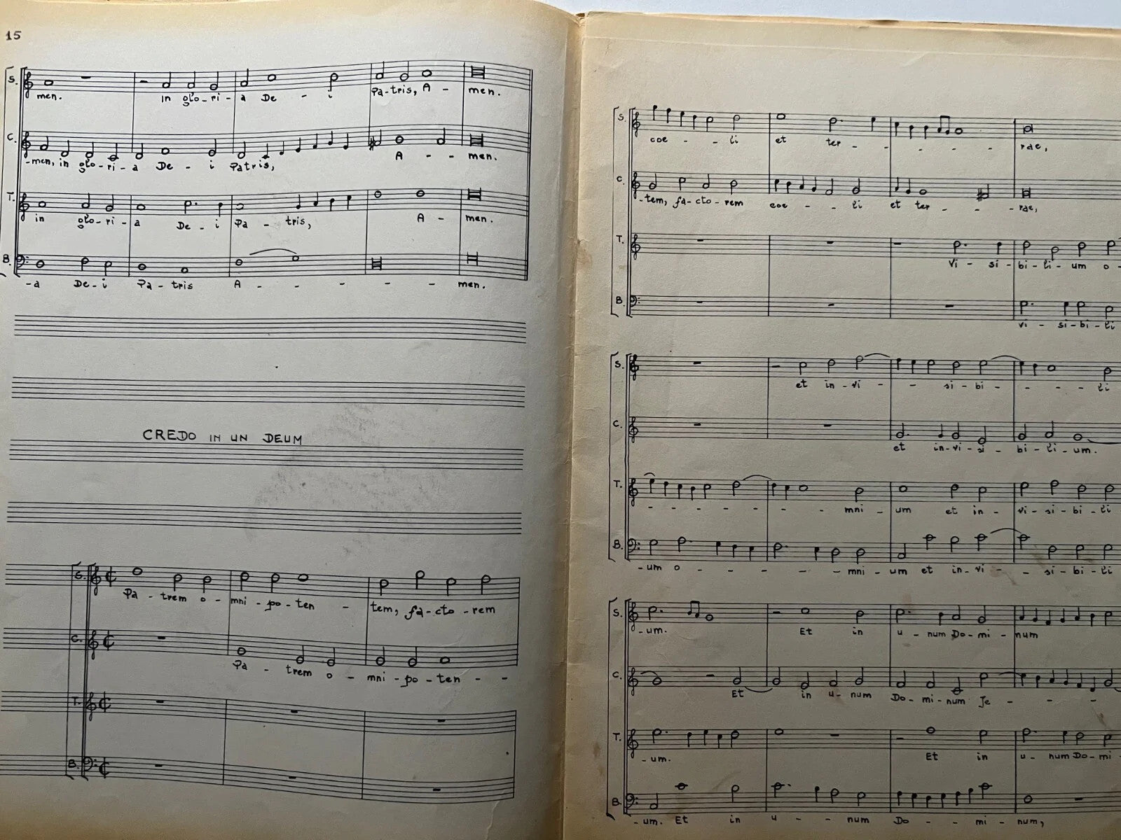 SPARTITO MANOSCRITTO PALESTRINA VENI SPONSA CHRISTI , MUSICA E TESTO
