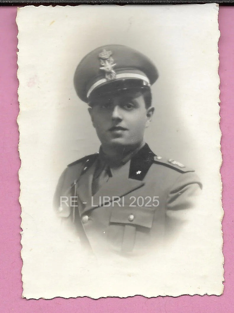 FOTO D'EPOCA WWII 1941 UFFICIALE MEDICO IN UNIFORME NAPOLI FOTOGRAFO A. FOGLIA