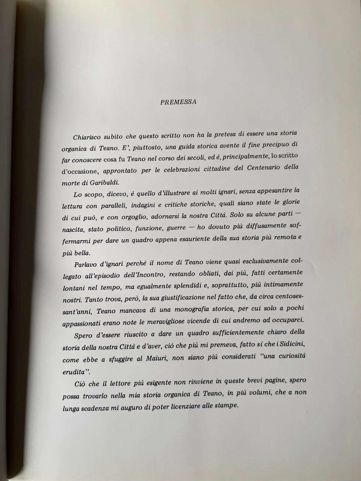 TEANO di Claudio Cipriano, 1982, Tipo Lito Saccone STORIA LOCALE, ARCHEOLOGIA