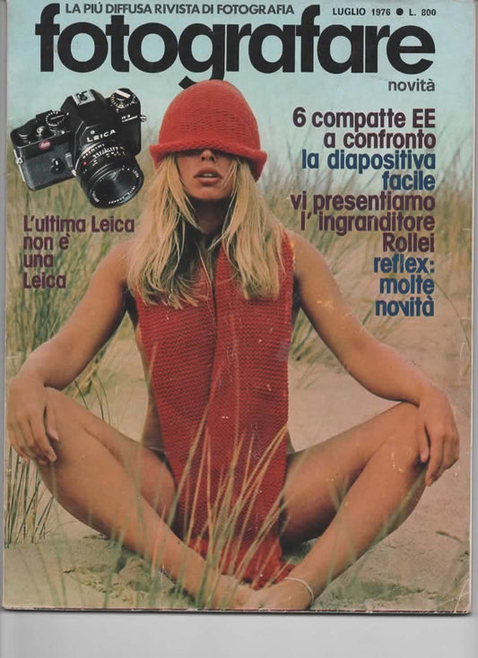 RIVISTA FOTOGRAFARE ANNO V N 7 LUGLIO 1976 - LEICA - SAFARI SUBACQUEO