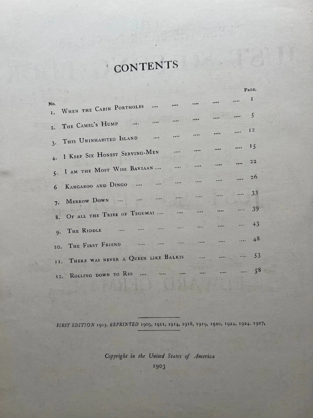 THE JUST SO SONG BOOK RUDYARD KIPLING - EDWARD GERMAN 1927 LONDON MACMILLAN