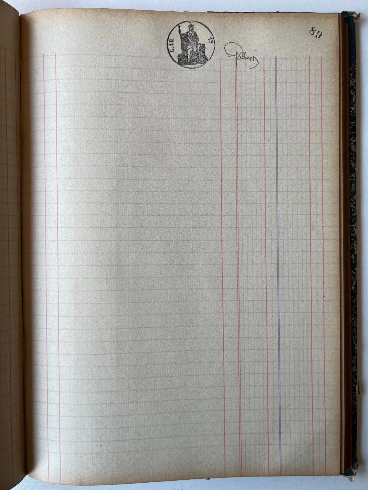 NAPOLI 1923 GIORNALE DI CASSA E. LEOFORTE GUANTI BOLLI VIDIMATO, 200 PAGINE