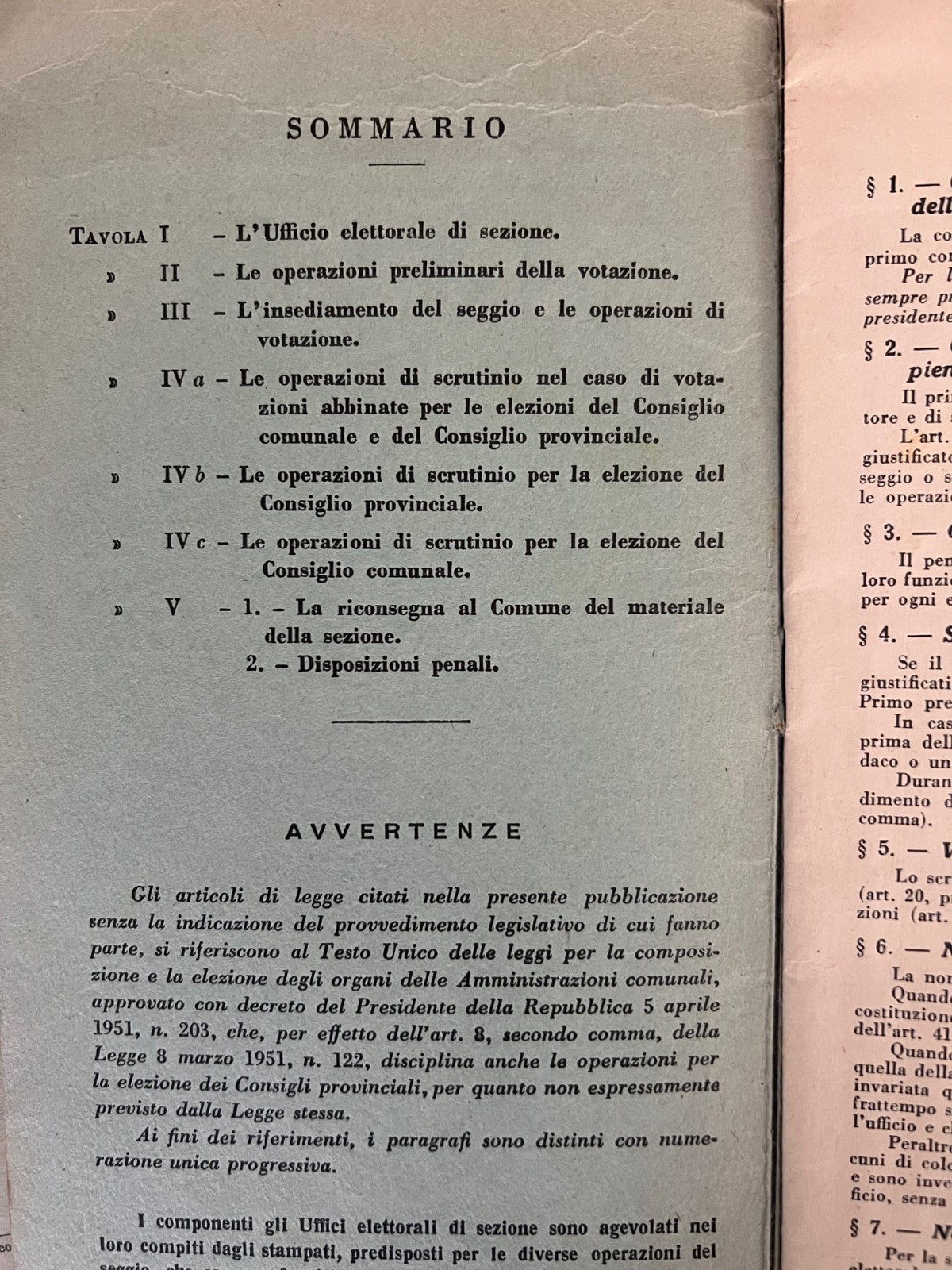 1952 ELEZIONI AMMINISTRATIVE MINISTERO DELL'INTERNO 2 OPUSCOLI ISTRUZIONI ELETT