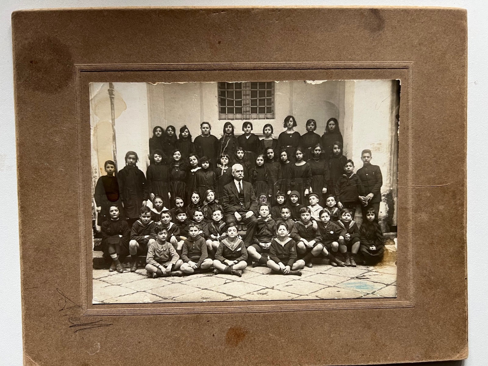 5 FOTO ANTICHE SCUOLA BAMBINI PRIMI '900