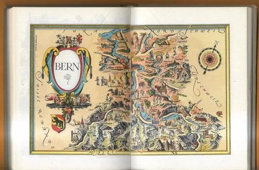 LA SUISSE - OGRIZEX , RUFENACHT , PARIS SAEP 1947 ILLUSTRATO , VIAGGI SVIZZERA