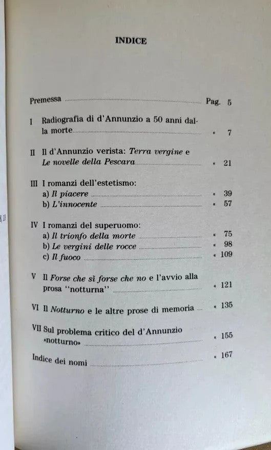 D'ANNUNZIO NARRATORE DALLE NOVELLE ALLE PROSE NOTTURNE PESCARA 1988 E. CIRCEO