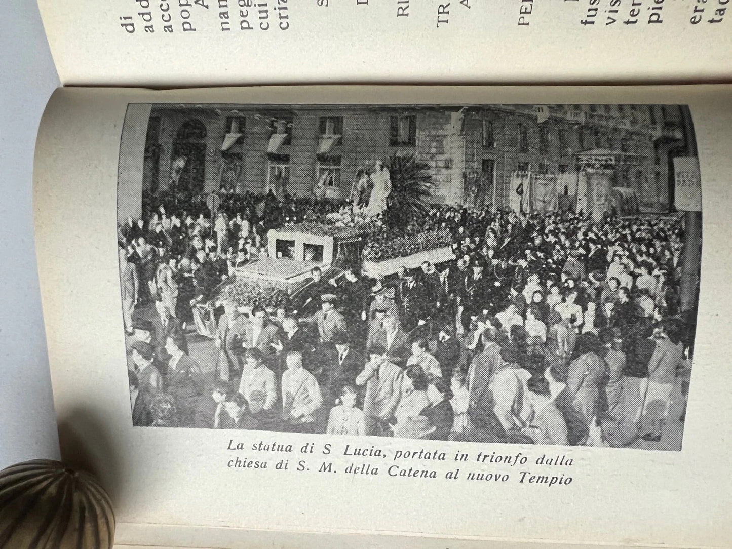 S. LUCIA VERGINE E MARTIRE VITA, CULTO, RACCOLTA DI PREGHIERE NAPOLI 1952
