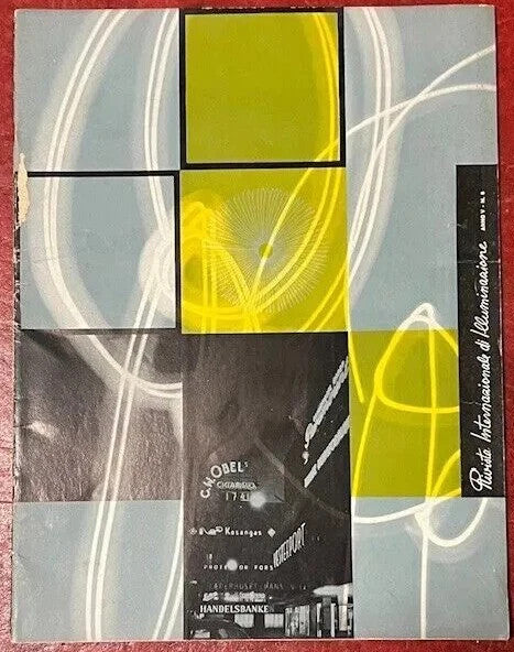 Architettura design Rivista Internazionale d'illuminazione anno V n° 8 , 1960