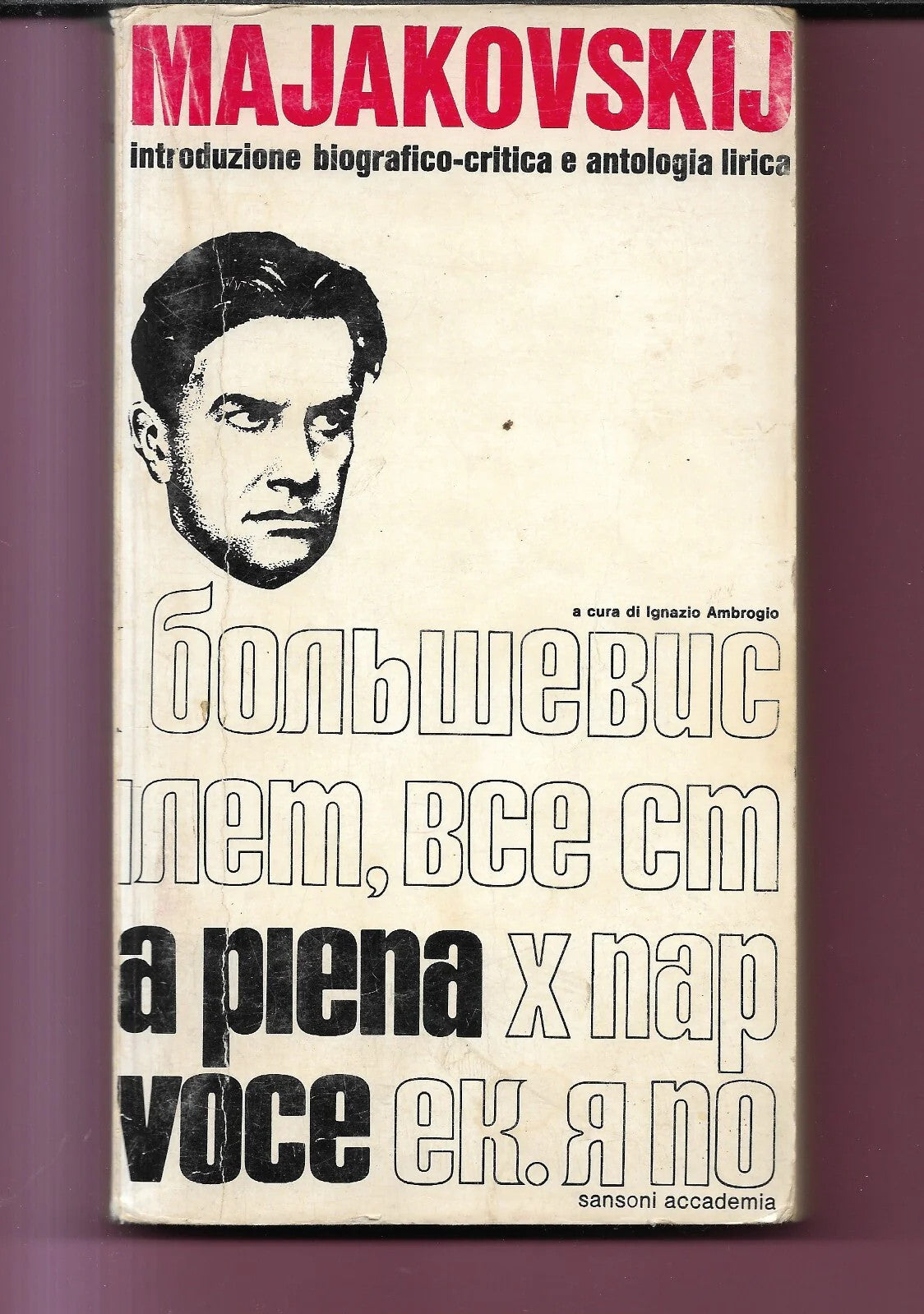 MAJAKOVSKIJ ANTOLOGIA LIRICA 1970 SANSONI ACCADEMIA