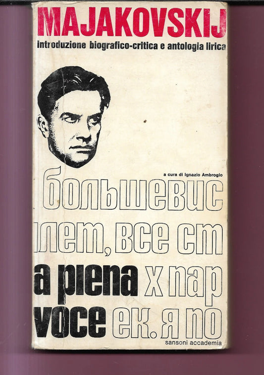 MAJAKOVSKIJ ANTOLOGIA LIRICA 1970 SANSONI ACCADEMIA