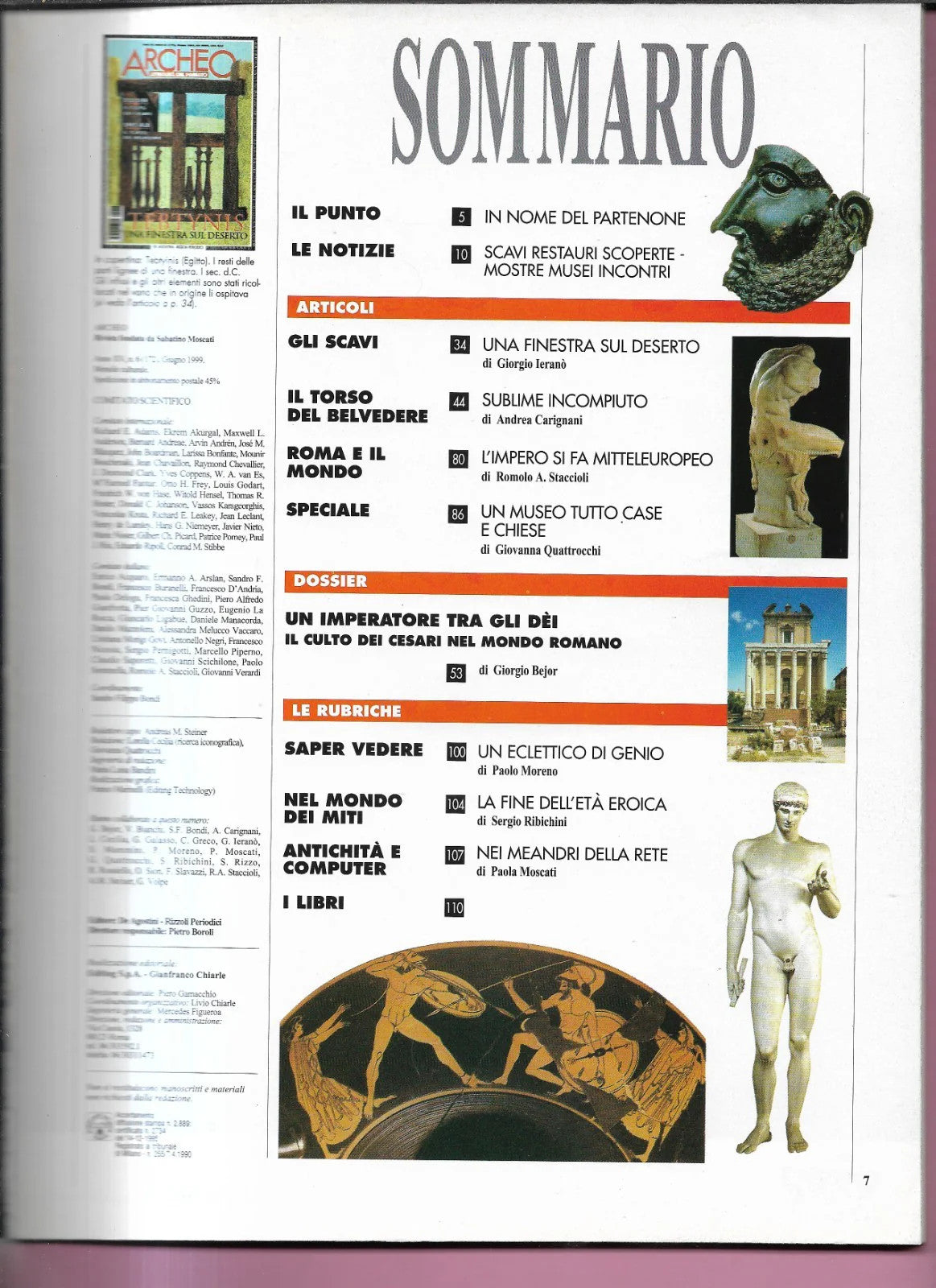IL CULTO DEI CESARI ARCHEO ANNO XV NUMERO 6 ( 172 ) DE AGOSTINI 1999