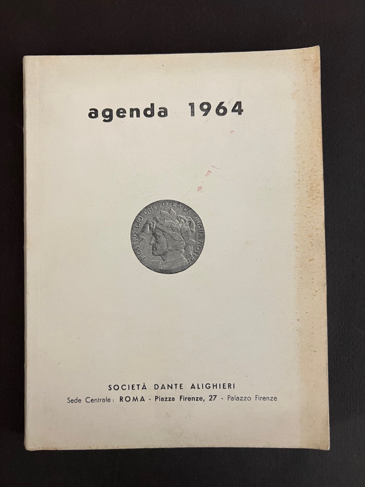 AGENDA 1964 SOCIETA' DANTE ALIGHIERI ILLUSTRATA