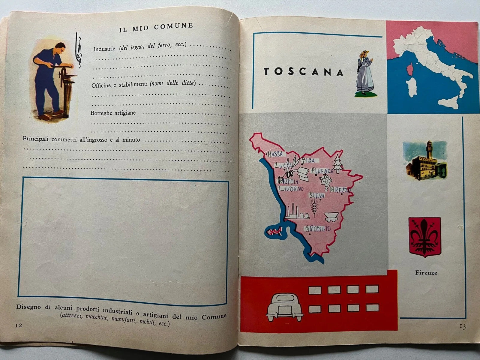 ESPLORIAMO L'ITALIA ALBO ILLUSTRATO STUDIO GEOGRAFIA 1963 EDITRICE LA SCUOLA