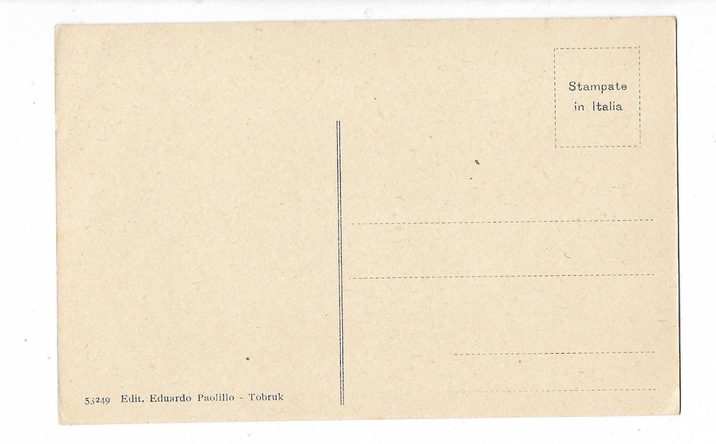 COLONIE LIBIA WWII TOBRUK VISTA DAL DESERTO, ANIMATA, 53249 EDIZIONI E. PAOLILLO