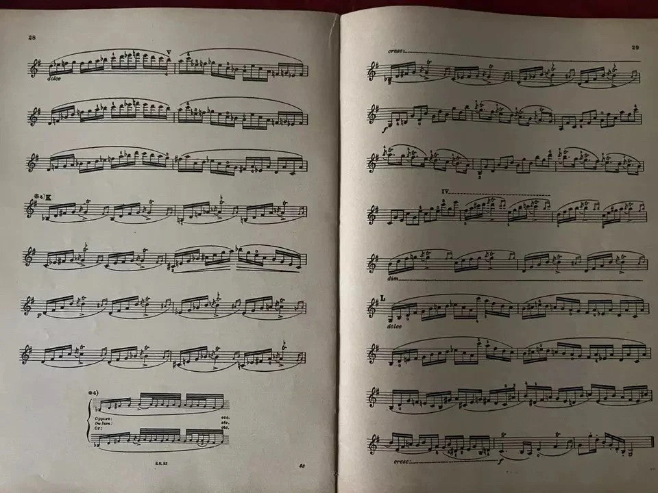 SPARTITO R. KREUTZER 42 STUDII PER VIOLINO EDIZIONI RICORDI PRIMI '900