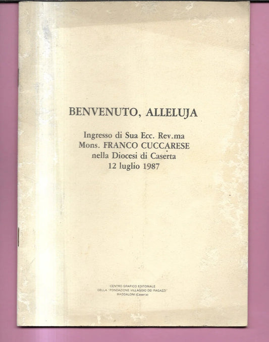 CASERTA INGRESSO DEL NUOVO VESCOVO MONS. FRANCO CUCCARESE NELLA DIOCESI 1987