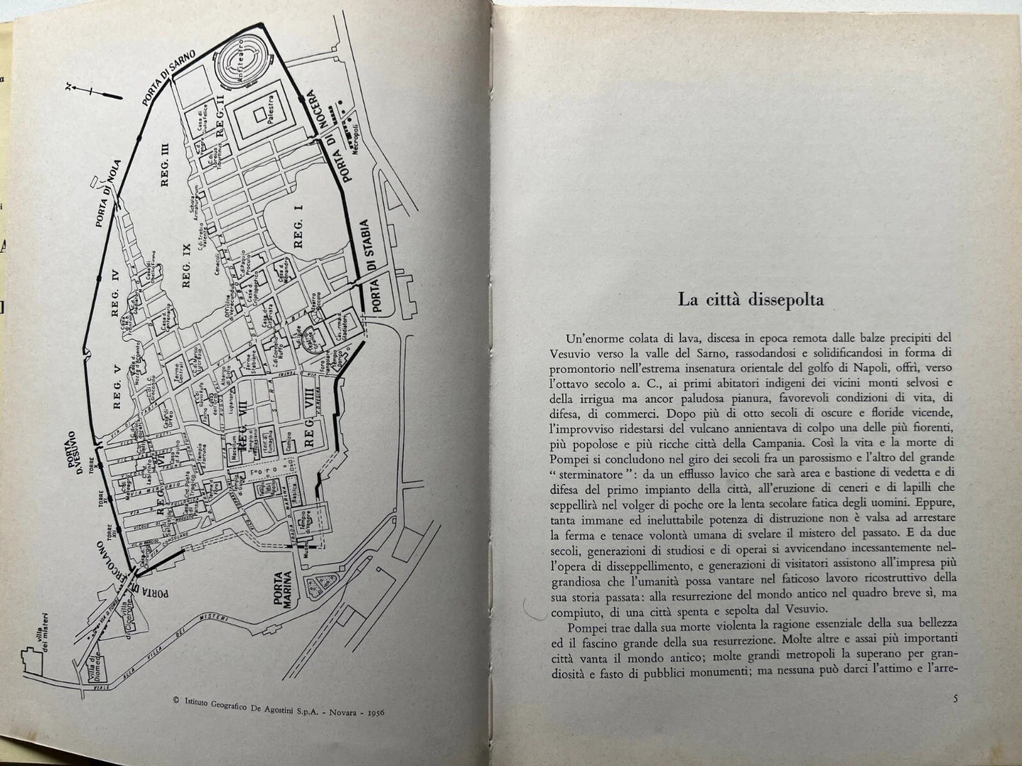 AMEDEO MAIURI POMPEI LA CITTA' DISSEPOLTA 1963 DE AGOSTINI ARCHEOLOGIA
