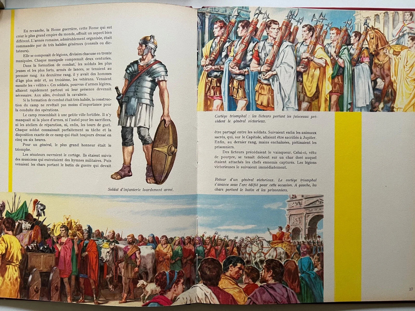 ROME VILLE IMPERIALE HACHETTE 1960 LES ALBUMS ENCYCLOPEDIQUES ILLUSTRATO