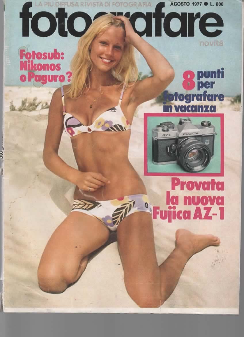 RIVISTA FOTOGRAFARE ANNO VI N 8 AGOSTO 1977 - FUJICA AZ-1