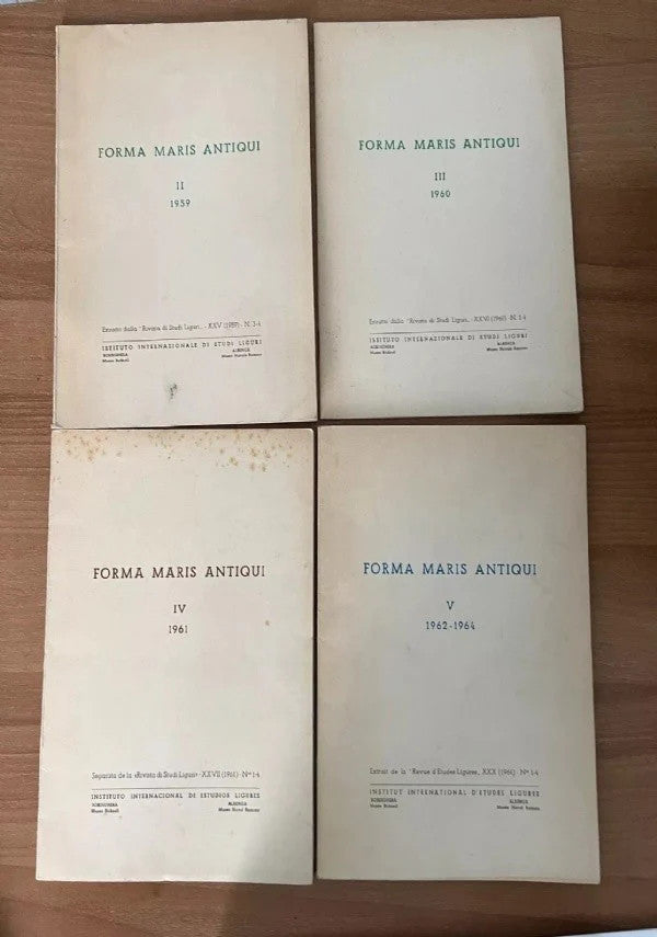 ARCHEOLOGIA MARINA FORMA MARIS ANTIQUI 4 NUMERI 1959 - 1964