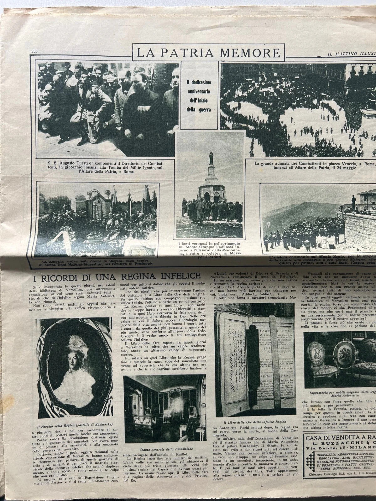 IL MATTINO ILLUSTRATO GIUGNO 1927, LINDBERG, MUSSOLINI, GORIZIA, AVIAZIONE
