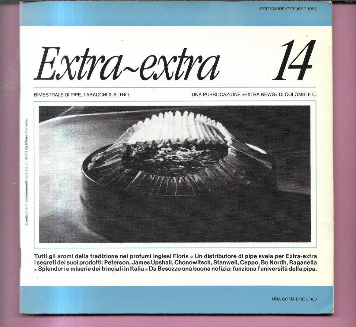 EXTRA N. 14 RIVISTA BIMESTRALE DI PIPE, TABACCHI E ALTRO 1985 PIPA, FUMO, TABACC