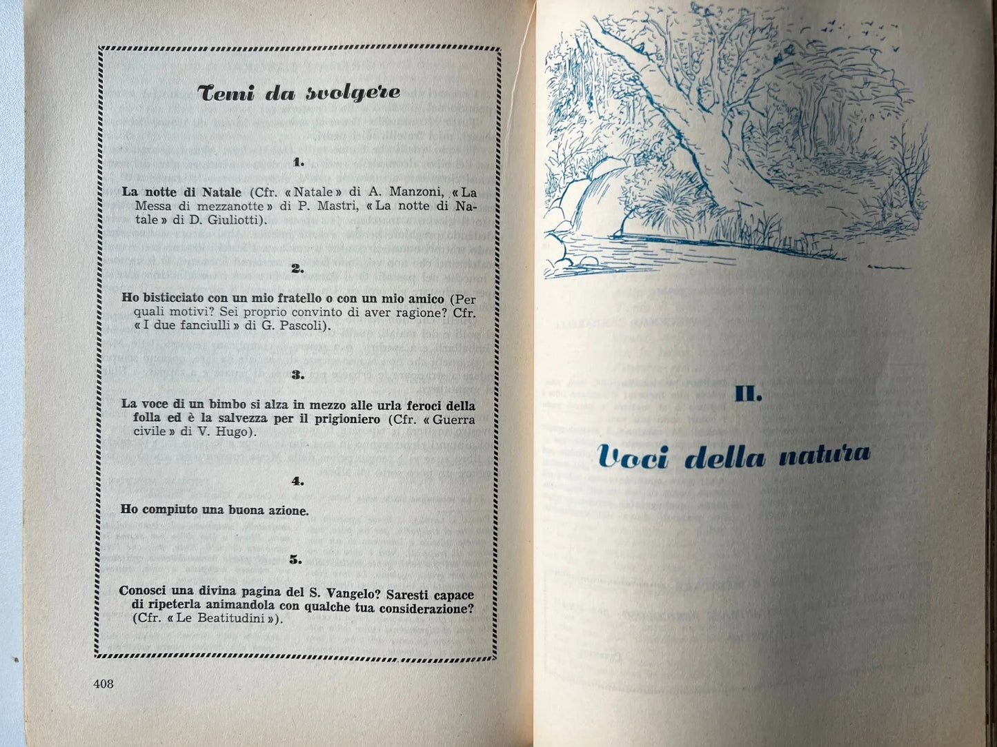 COLLI FIORITI ANTOLOGIA PER LA SCUOLA MEDIA 1955 ILLUSTRATA EDITRICE A. e C.