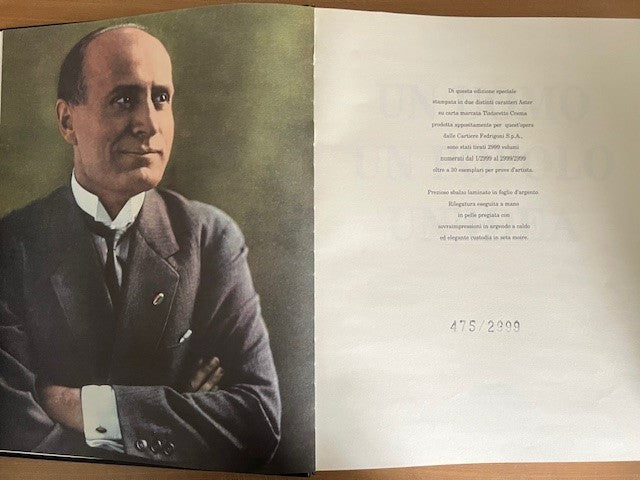 Un Uomo, Un Popolo, Un Idea Benito Mussolini 2003 EDIZIONE NUMERATA