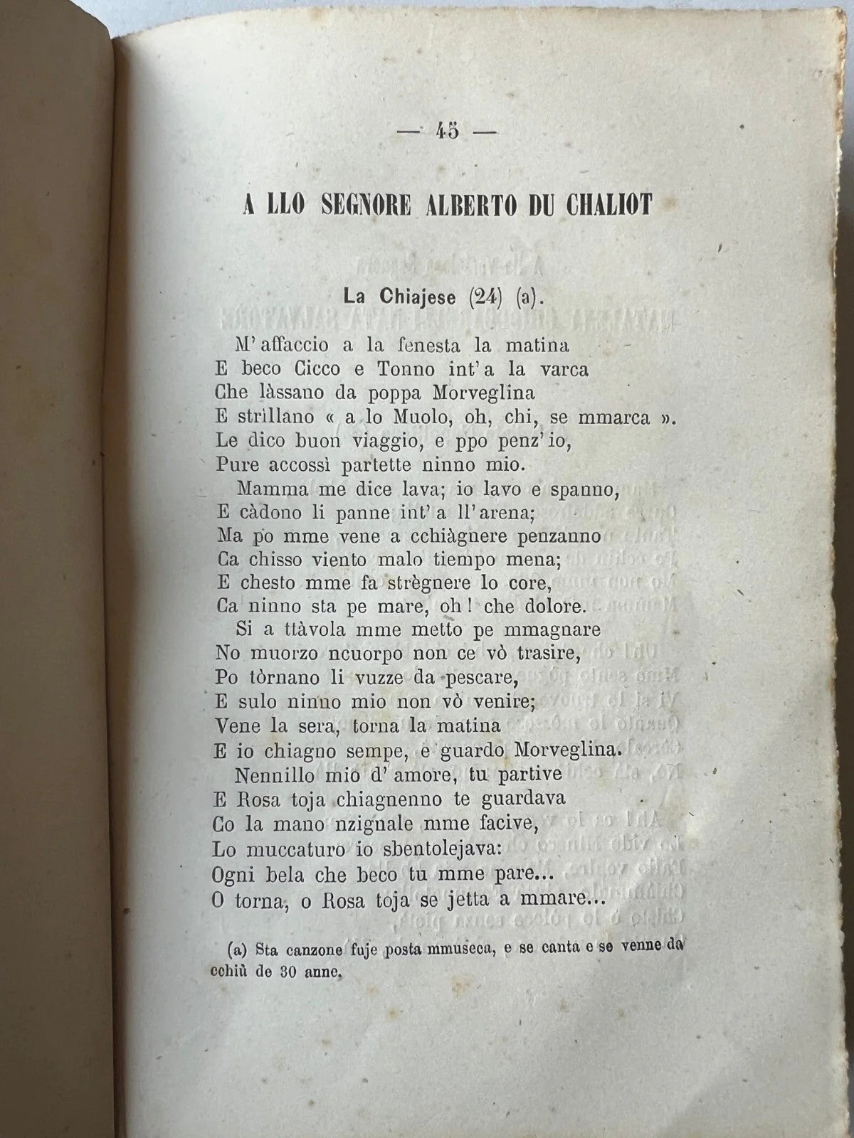 1870 NAPOLI G. QUATTROMANE LE ODI DI ORAZIO IN DIALETTO NAPOLETANO PRIMA EDIZION