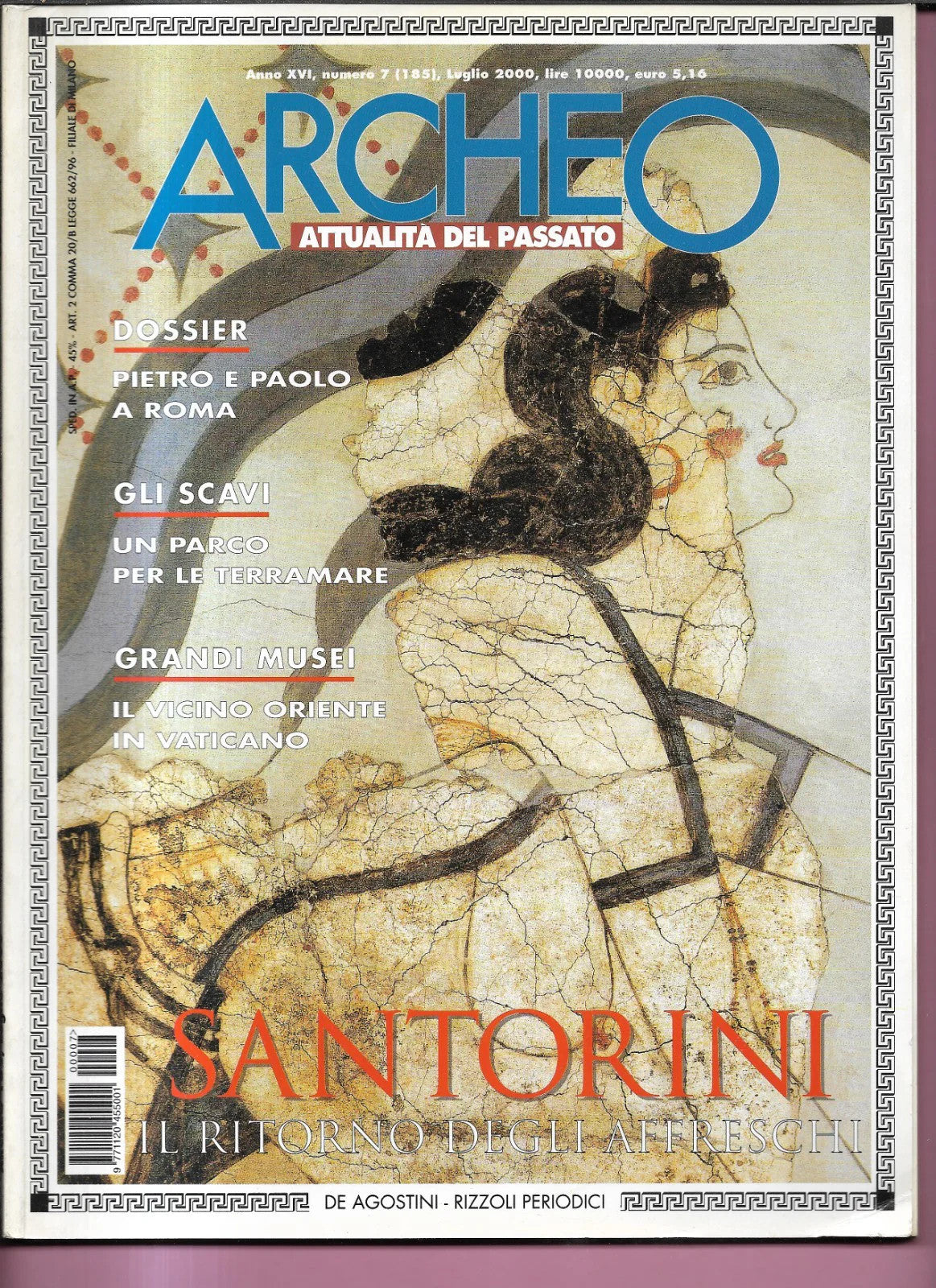 PIETRO E PAOLO A ROMA ARCHEO ANNO XVI NUMERO 7 (185) DE AGOSTINI 2000