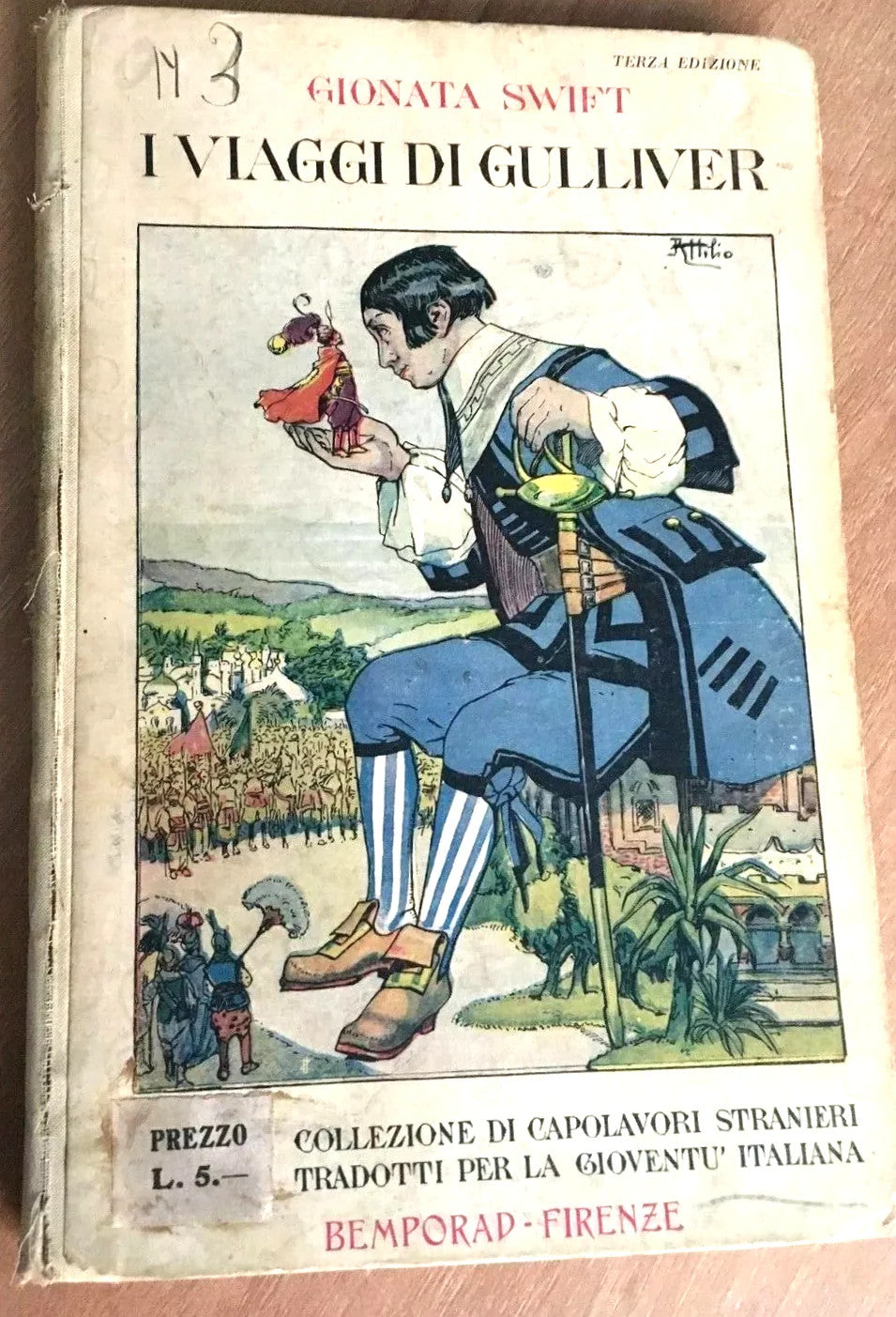 SWIFT I VIAGGI DI GULLIVER BEMPORAD 1931 ATTILIO MUSSINO ILLUSTRATO