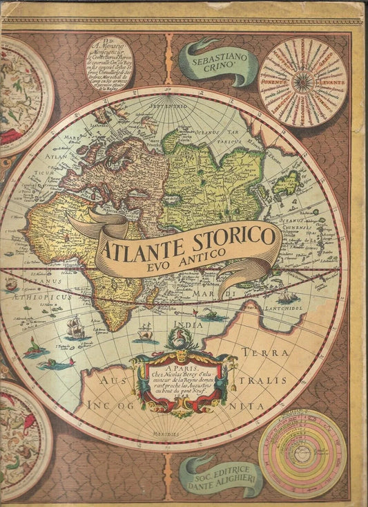 ATLANTE STORICO EVO ANTICO SEBASTIANO CRINO' 1960 SOC. EDITRICE DANTE ALIGHIERI