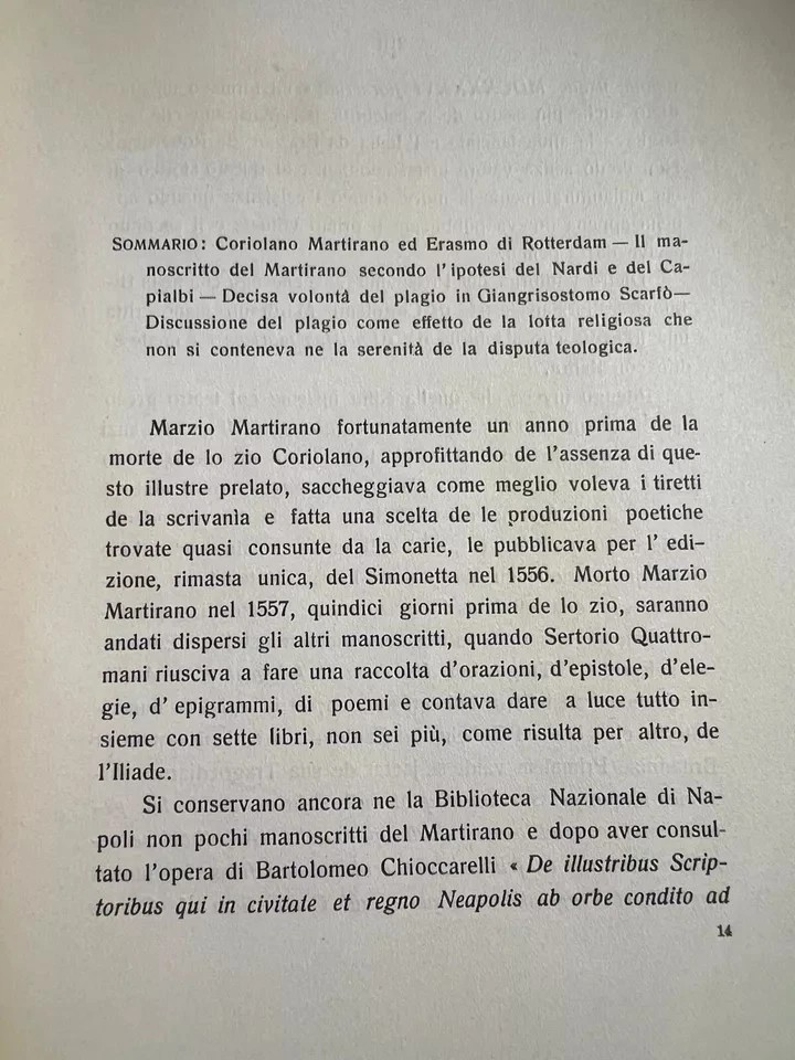 D. ZANGARI UN NAUFRAGO DE LA GLORIA GIOVANNI CRISOSTOMO SCARFO' 1914 NAPOLI RARO