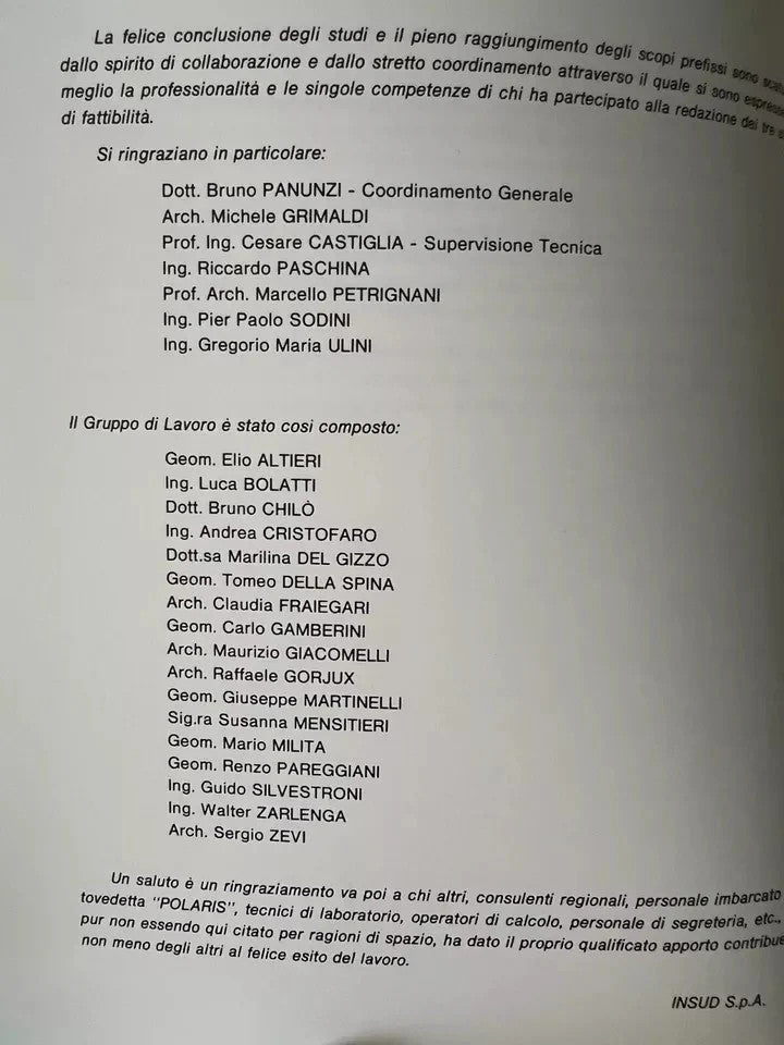 INGEGNERIA PORTUALITA' E SVILUPPO DEL TERRITORIO ESEMPI DI INTERVENTO INSUD 1988